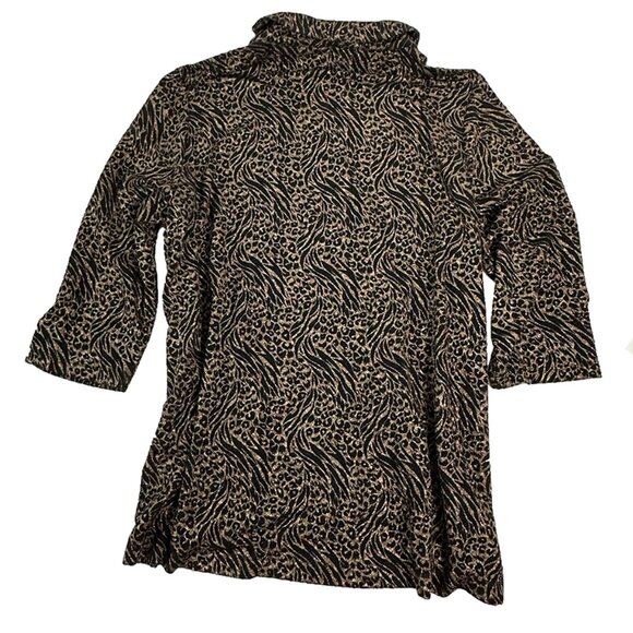 Chicos Easy Wear One Button High Neckline Gold & Black Swing Jacket  Size 3 - Picture 6 of 9